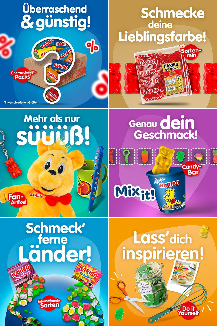 Unsere HARIBO-Shops entdecken
